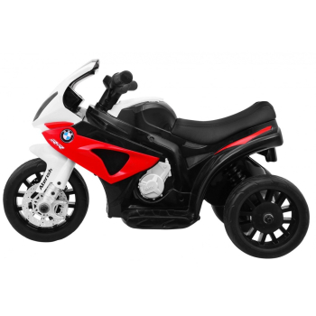 Motor BMW S1000 RR Mini na akumulator dla dzieci Czerwony + 3 koła + Dźwięki + LED